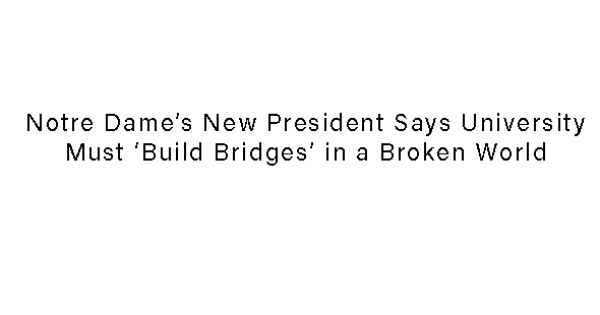 University Must ‘Build Bridges’